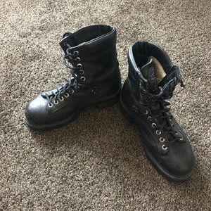 Black Steel-Toe Combat/Work Boot - Women's Size 8/Men's 6 -J.B. Goodhue Workwear